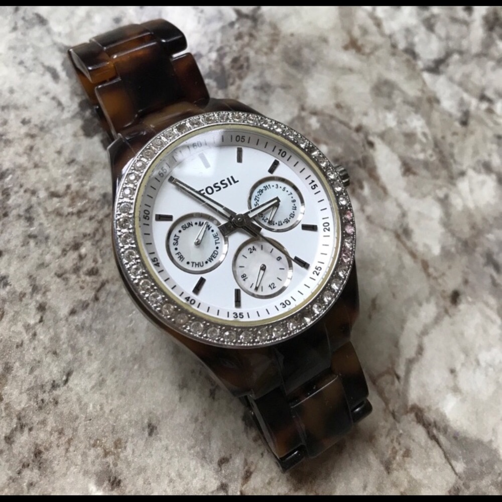 Fossil Tortoise Shell Watch - image 1